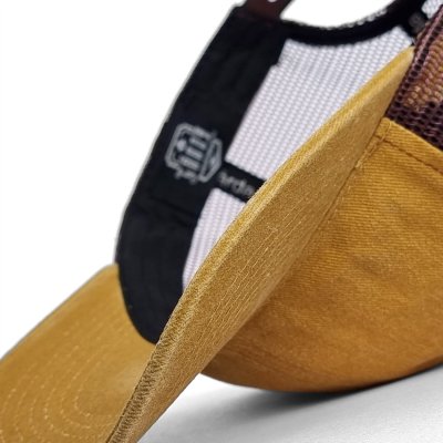 Keps - Gårda Finley Washed Trucker (orange/brun)