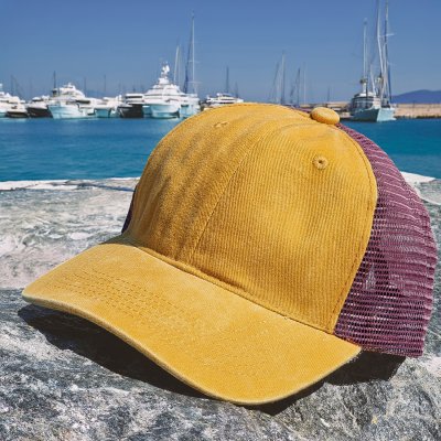 Keps - Gårda Finley Washed Trucker (orange/brun)