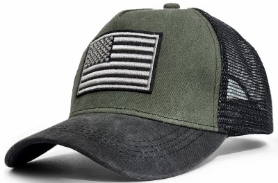 Keps - Gårda Flag Denim Trucker Cap (grön/svart)