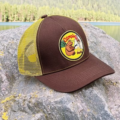Keps - Gårda Trucker Camping Bear (brun)