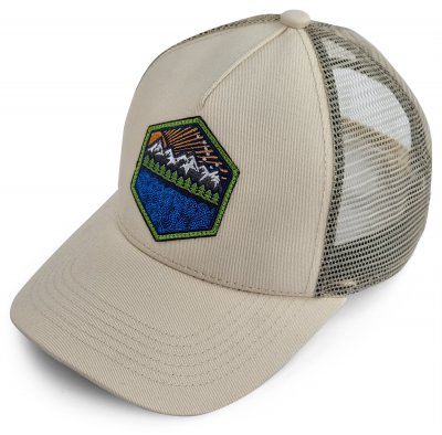 Keps - Gårda Trucker Sunrise (creme)
