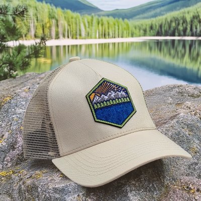 Keps - Gårda Trucker Sunrise (creme)