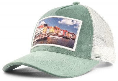 Keps - Gårda Velvet Trucker Copenhagen (grön/vit)