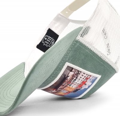 Keps - Gårda Velvet Trucker Copenhagen (grön/vit)