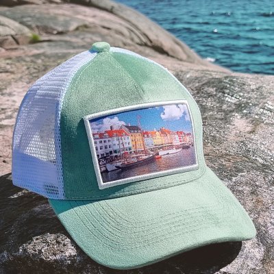 Keps - Gårda Velvet Trucker Copenhagen (grön/vit)