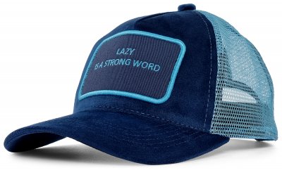 Keps - Gårda Velvet Trucker Lazy (blå)