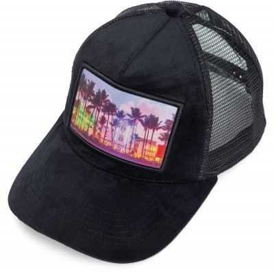 Keps - Gårda Velvet Trucker Miami Beach (svart/multi)