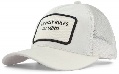 Keps - Gårda Velvet Trucker My Belly (vit)