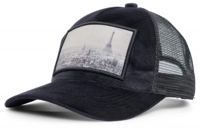 Keps - Gårda Velvet Trucker Paris (svart)