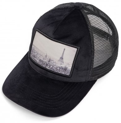 Keps - Gårda Velvet Trucker Paris (svart)