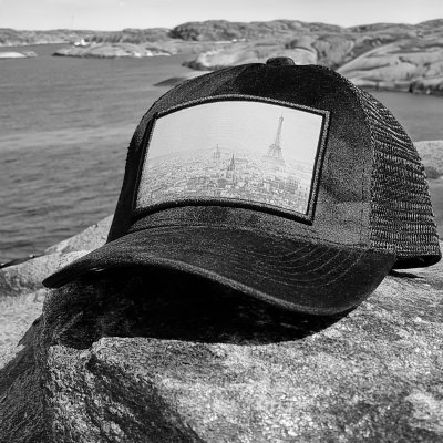 Keps - Gårda Velvet Trucker Paris (svart)