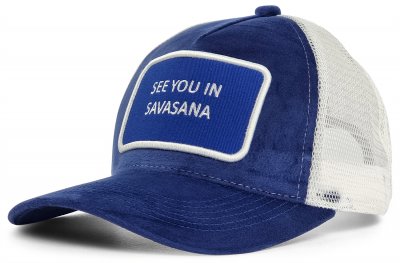 Keps - Gårda Velvet Trucker Savasana (blå)