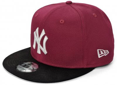 Keps - New Era Color Block New York Yankes 9fifty (röd)