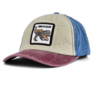 Keps Barn - Gårda Dinosaur Cap (beige/blå/röd)
