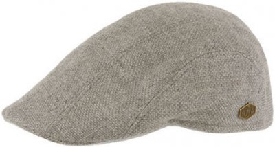 Gubbkeps / Flat cap - MJM Maddy Eco Merino Wool (ljusgrå)