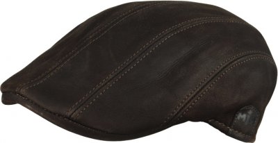 Gubbkeps / Flat cap - MJM Maddy Nappa Wax (brun)