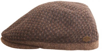 Gubbkeps / Flat cap - MJM Daffy Wool (brun check)