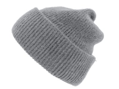 Mössor - Gårda Angora Beanie (ljusgrå)