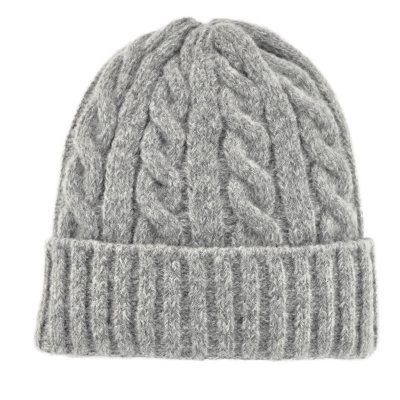 Mössor - Gårda Bad Gastein Cable Knit Wool Mix Beanie (grå)