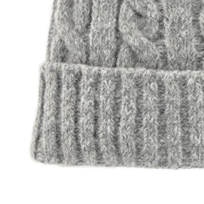 Mössor - Gårda Bad Gastein Cable Knit Wool Mix Beanie (grå)