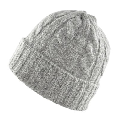 Mössor - Gårda Bad Gastein Cable Knit Wool Mix Beanie (grå)