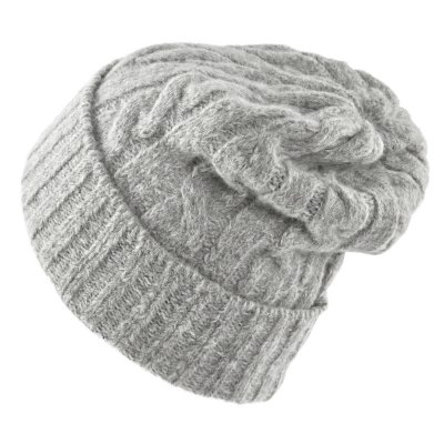 Mössor - Gårda Bad Gastein Cable Knit Wool Mix Beanie (grå)