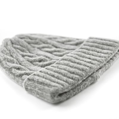 Mössor - Gårda Bad Gastein Cable Knit Wool Mix Beanie (grå)