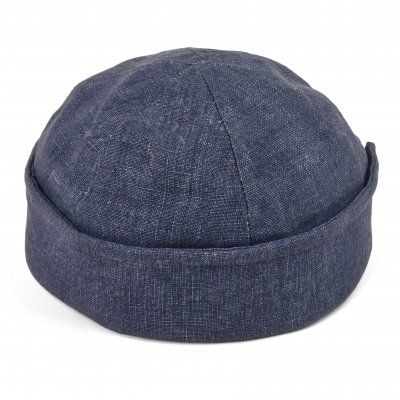 Mössor - Gårda Cavo Linen Docker Beanie (blå)