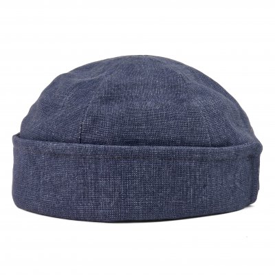 Mössor - Gårda Cavo Linen Docker Beanie (blå)