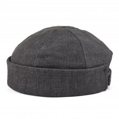 Mössor - Gårda Cavo Linen Docker Beanie (Mörkgrå)