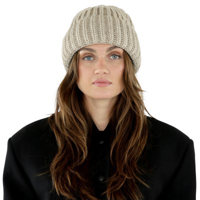 Mössor - Gårda Ebene Wool Mix Beanie (beige)
