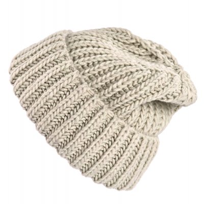 Mössor - Gårda Ebene Wool Mix Beanie (beige)