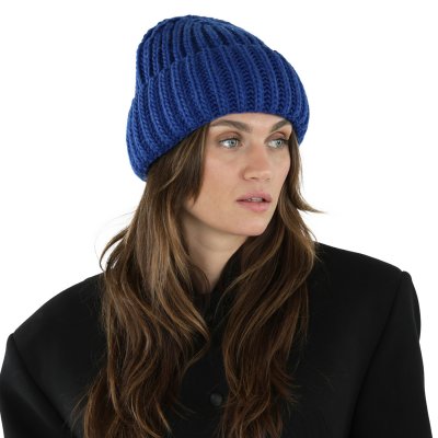 Mössor - Gårda Ebene Wool Mix Beanie (blå)