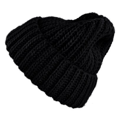 Mössor - Gårda Ebene Wool Mix Beanie (svart)