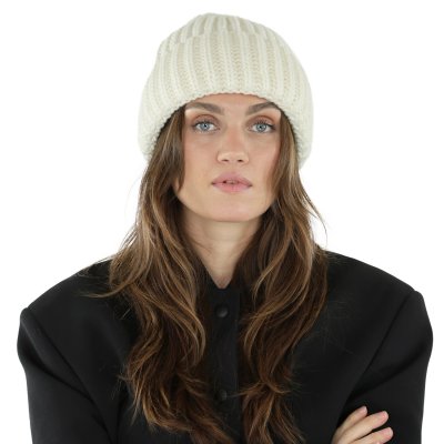 Mössor - Gårda Ebene Wool Mix Beanie (offwhite)