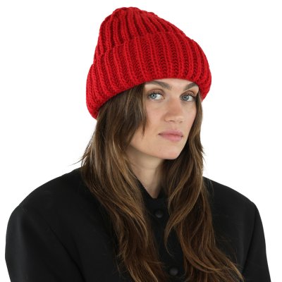 Mössor - Gårda Ebene Wool Mix Beanie (röd)