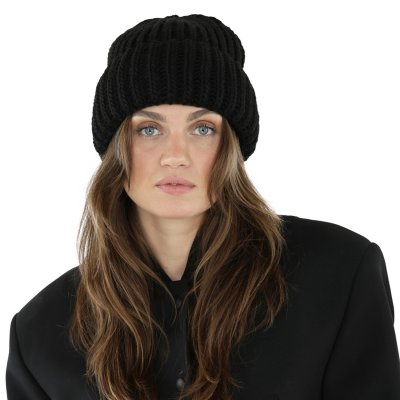 Mössor - Gårda Ebene Wool Mix Beanie (svart)