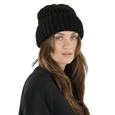 Mössor - Gårda Ebene Wool Mix Beanie (svart)