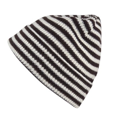 Mössor - Gårda Saint-Gervais Striped Wool Mix Beanie (brun/vit)