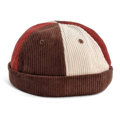 Mössor - Gårda Lockport Docker Beanie (brun/röd/creme)