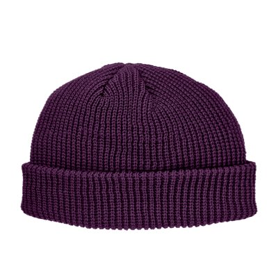 Mössor - Gårda Loxley Knitted Docker Beanie (lila)