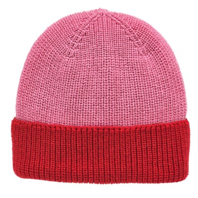Mössor - Gårda St. Moritz Merino Wool Beanie (röd/rosa)