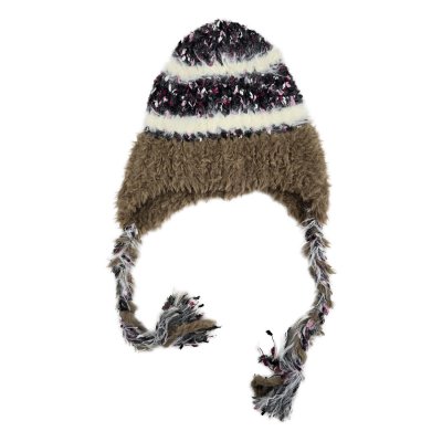 Mössor - Gårda Quellon Knit Earflap Beanie (brun/multi)