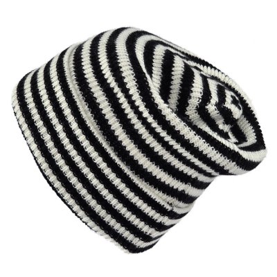 Mössor - Gårda Saint-Gervais Striped Wool Mix Beanie (svart/vit)