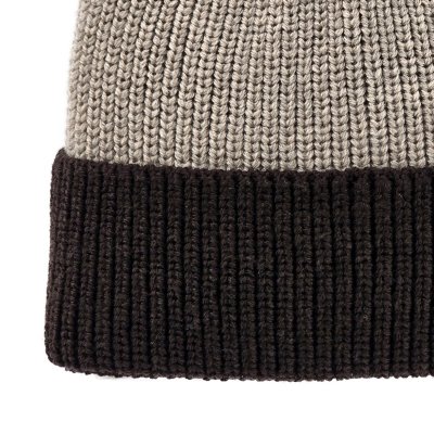 Mössor - Gårda St. Moritz Merino Wool Beanie (brun/beige)