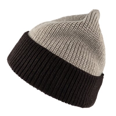 Mössor - Gårda St. Moritz Merino Wool Beanie (brun/beige)