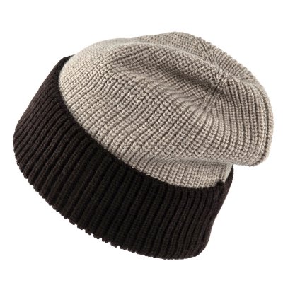 Mössor - Gårda St. Moritz Merino Wool Beanie (brun/beige)