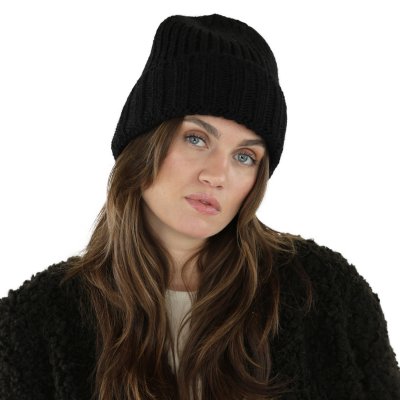Mössor - Gårda Val d'Isère Wool Mix Beanie (svart)