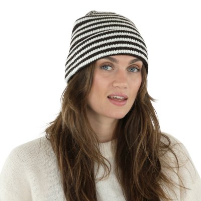 Mössor - Gårda Saint-Gervais Striped Wool Mix Beanie (brun/vit)