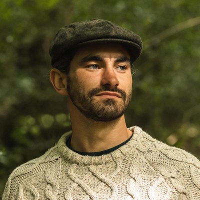 Gubbkeps / Flat cap - Jaxon Falconbrook Newsboy Cap (forest)